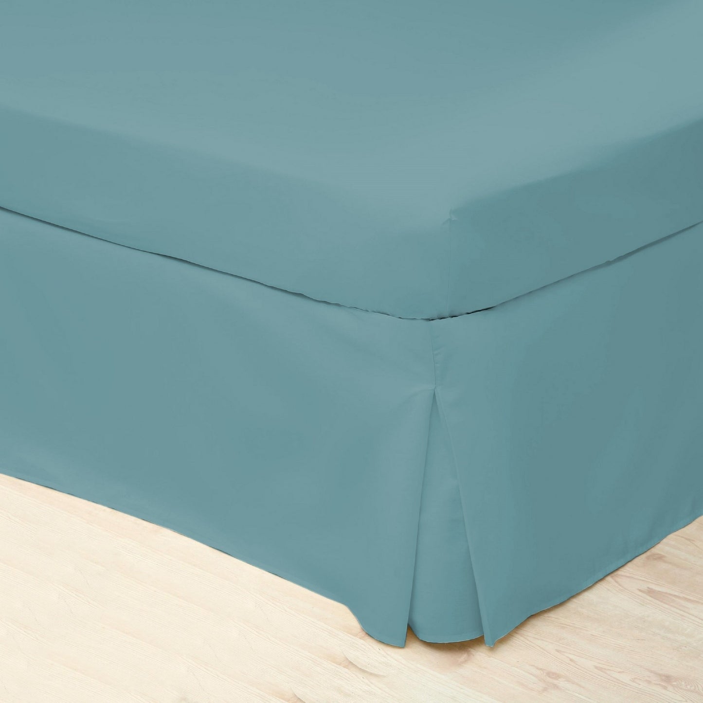 Teal - Front - Belledorm Easycare Percale Platform Valance