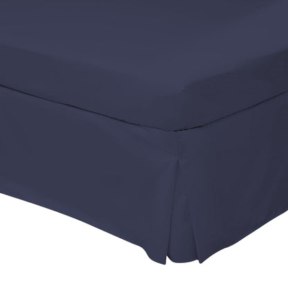 Navy - Front - Belledorm Easycare Percale Platform Valance