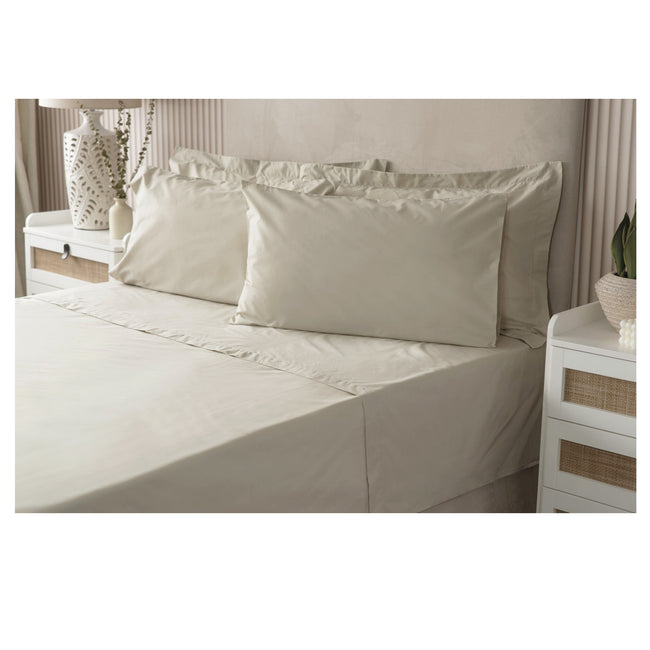 Mushroom - Back - Belledorm Easycare Percale Platform Valance