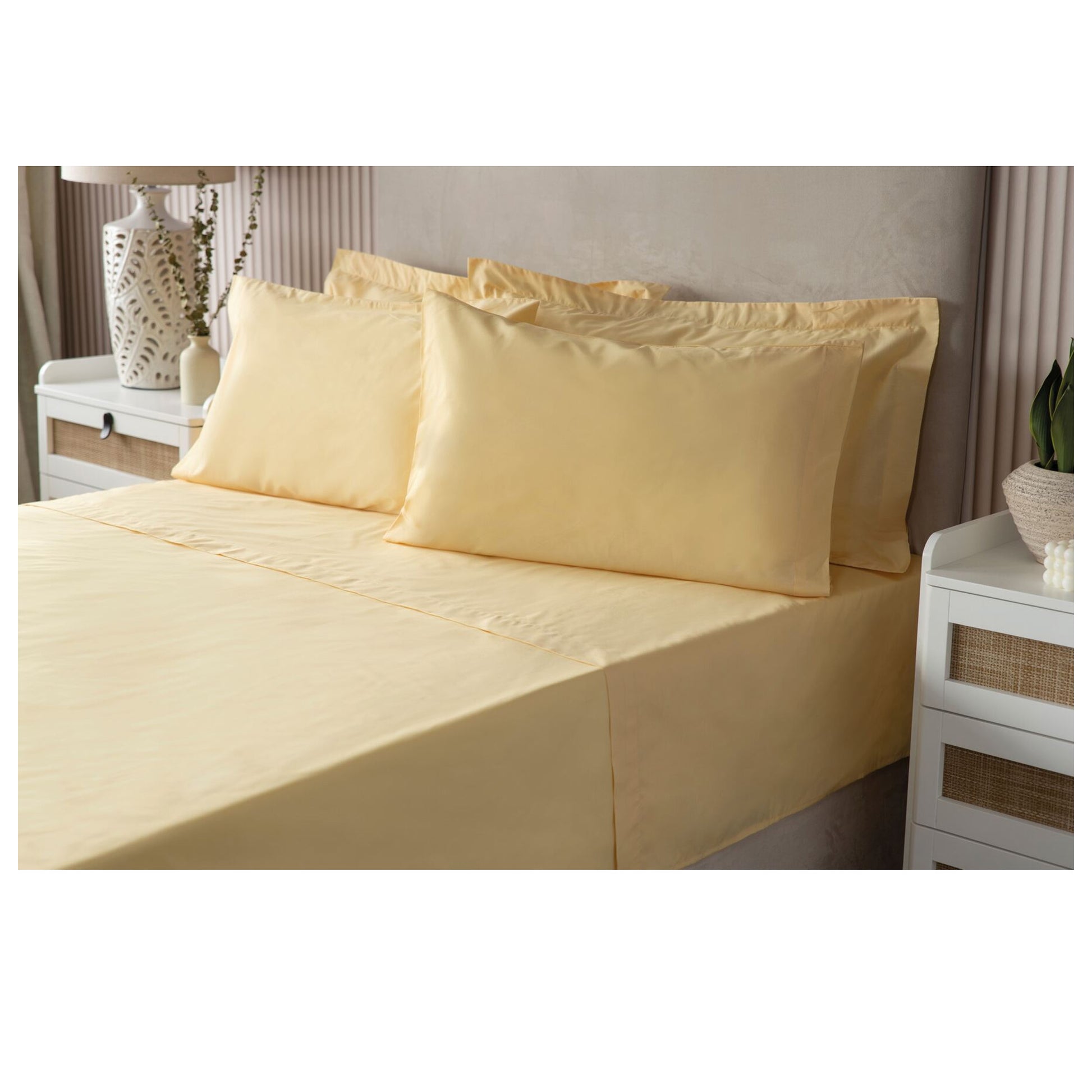 Honeydew - Back - Belledorm Easycare Percale Platform Valance