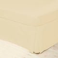 Cream - Front - Belledorm Easycare Percale Platform Valance