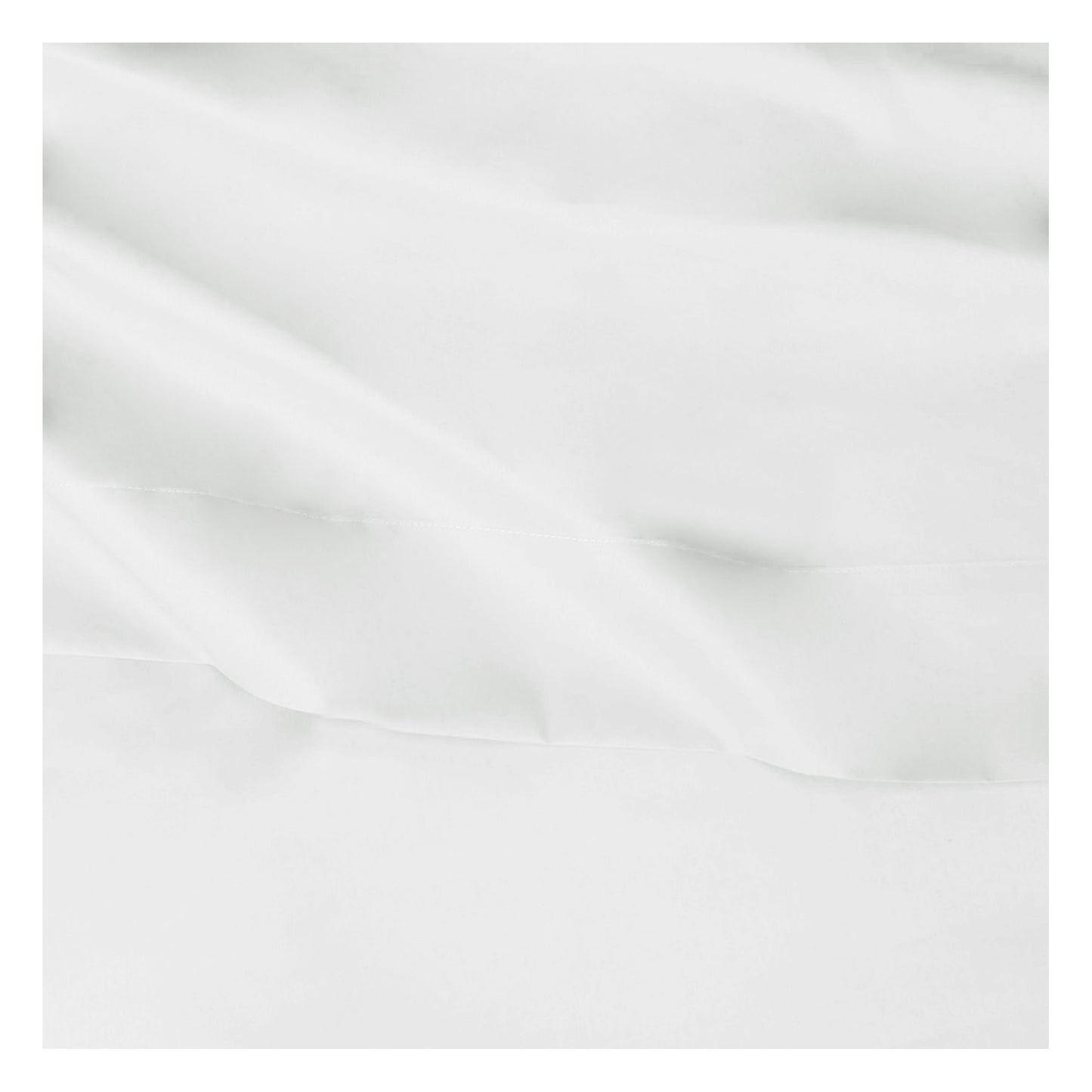 White - Side - Belledorm Easycare Percale Platform Valance