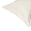 Ivory - Back - Belledorm 540 Thread Count Satin Stripe Oxford Pillowcase