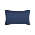 Navy - Front - Belledorm 540 Thread Count Satin Stripe Housewife Pillowcases (Pair)
