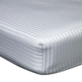 Platinum - Front - Belledorm 540 Thread Count Satin Stripe Extra Deep Fitted Sheet