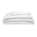 White - Front - Belledorm 540 Thread Count Satin Stripe Duvet Cover Set
