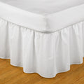 White - Front - Belledorm Easy Fit Frilled Platform Valance