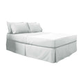 White - Front - Belledorm Easy Fit Pleated Platform Valance