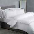 Grey - Front - Belledorm Annaya Duvet Cover Set