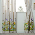 Ivory - Front - Belledorm Bluebell Meadow Lined Curtains