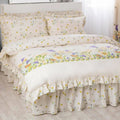 Ivory - Back - Belledorm Bluebell Meadow Fitted Valance