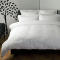 White - Front - Belledorm Lincoln Duvet Cover Set