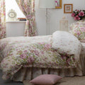 Ivory-Pink-Green - Front - Belledorm Rose Boutique Duvet Cover