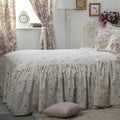 Ivory-Pink-Green - Front - Belledorm Rose Boutique Fitted Bedspread