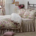 Ivory-Pink-Green - Back - Belledorm Rose Boutique Pillowcase (Pair)
