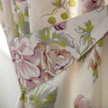 Ivory-Pink-Green - Side - Belledorm Rose Boutique Lined Curtains