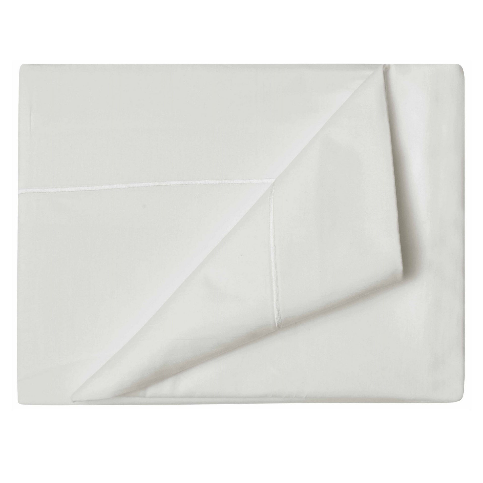 Ivory - Front - Belledorm Premium Blend 500 Thread Count Flat Sheet