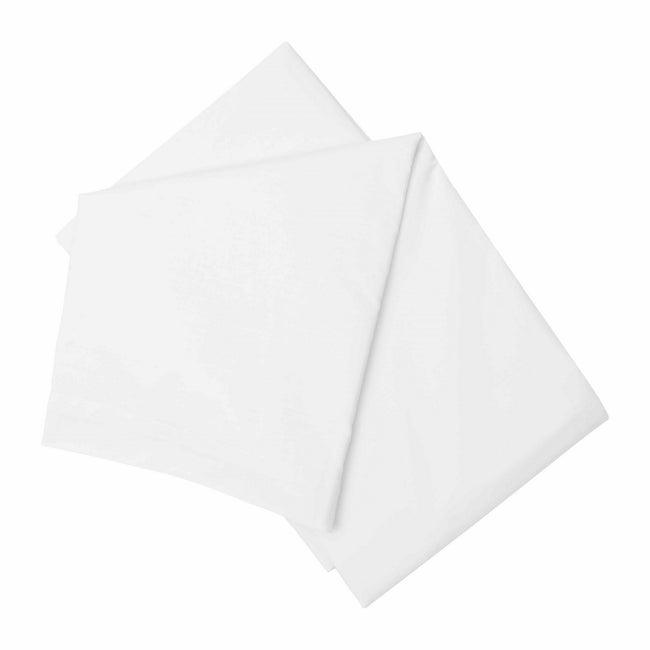 White - Front - Belledorm Brushed Cotton Flat Sheet