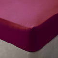 Red - Front - Belledorm Brushed Cotton Fitted Sheet