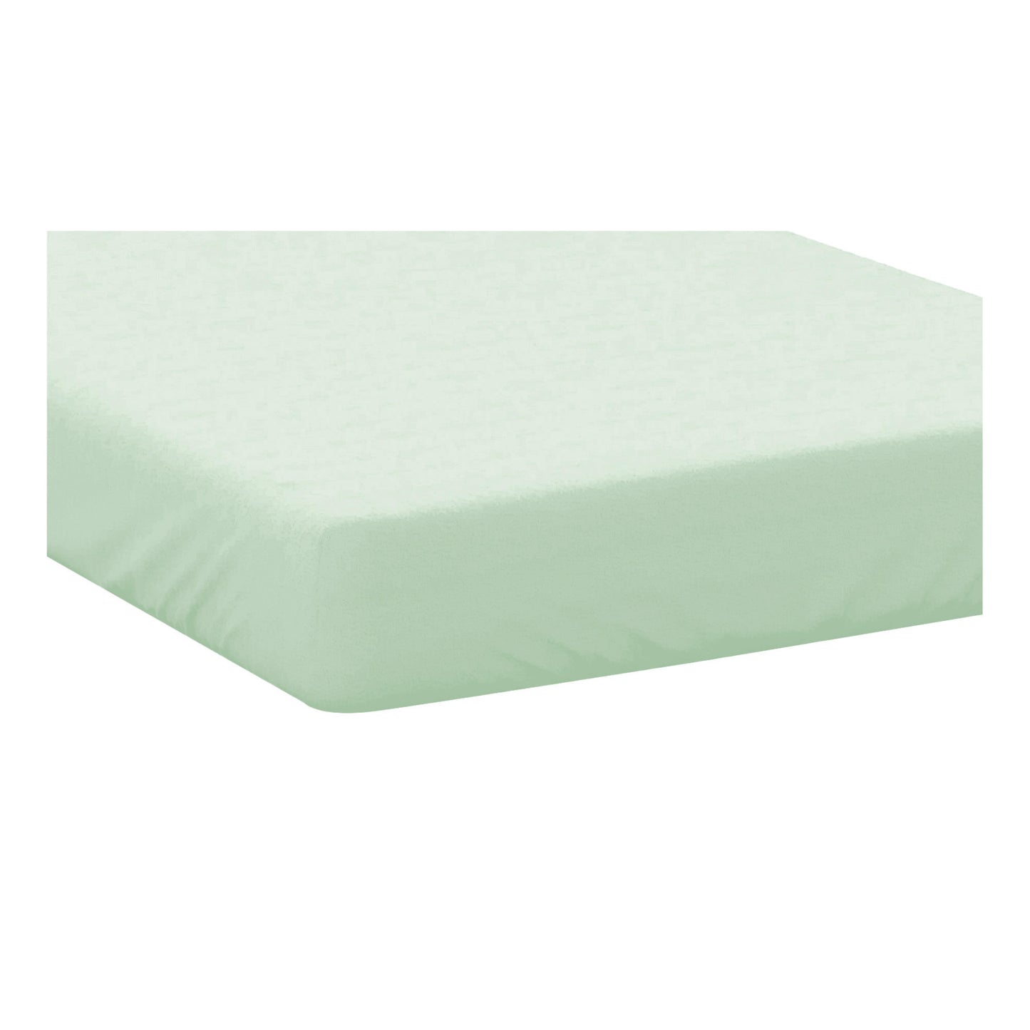Green Apple - Side - Belledorm Brushed Cotton Fitted Sheet