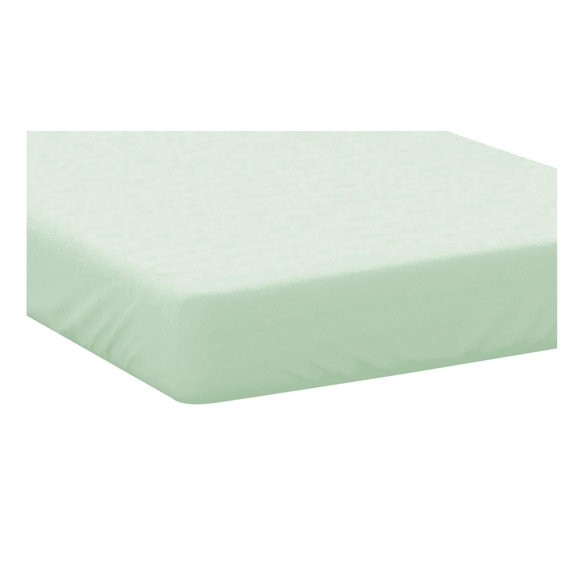 Green Apple - Side - Belledorm Brushed Cotton Fitted Sheet