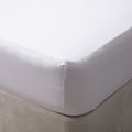 White - Back - Belledorm Brushed Cotton Fitted Sheet