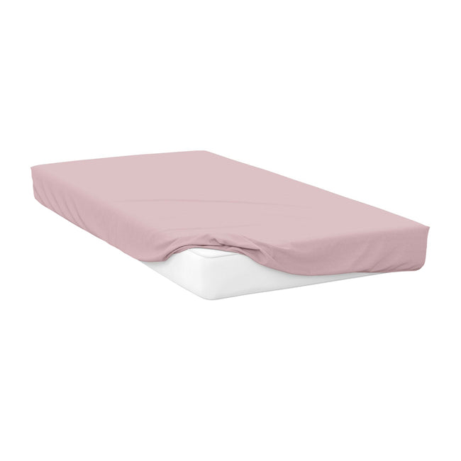 Powder Pink - Front - Belledorm Brushed Cotton Extra Deep Fitted Sheet