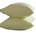 Lemon - Front - Belledorm Brushed Cotton Housewife Pillowcase (Pair)