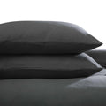 Charcoal - Front - Belledorm Brushed Cotton Housewife Pillowcase (Pair)