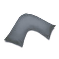 Grey - Front - Belledorm Easycare Percale V-Shaped Orthopaedic Pillowcase