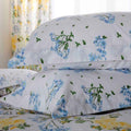 White-Blue-Green - Front - Belledorm Arabella Country Dream Pillowcase Pair