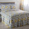White-Blue-Lemon-Green - Front - Belledorm Arabella Country Dream Bedspread