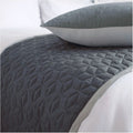 Grey-Cloud - Front - Belledorm Panama Quilted Bed Runner