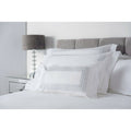 White-Grey - Front - Belledorm Honeycomb Oxford Pillowcase
