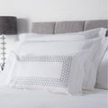 White-Grey - Front - Belledorm Honeycomb Filled Boudoir Cushion