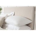 Linen - Front - Belledorm Faux Suede Headboard Cover