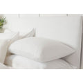 White - Front - Belledorm Faux Suede Headboard Cover