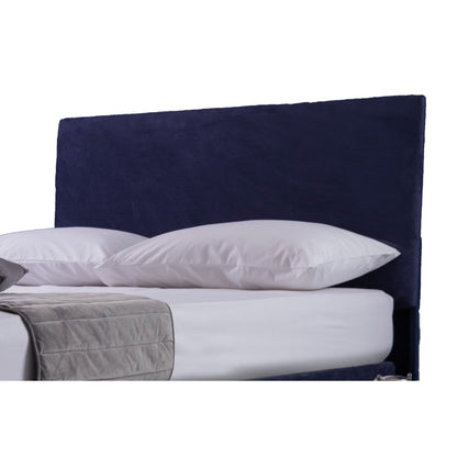 Navy - Front - Belledorm Faux Suede Headboard Cover