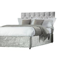 Silver - Front - Belledorm Divan Crushed Velvet Base Wrap