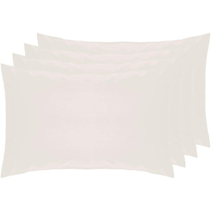 Ivory - Front - Belledorm Percale Housewife Pillowcase (Pack of 4)