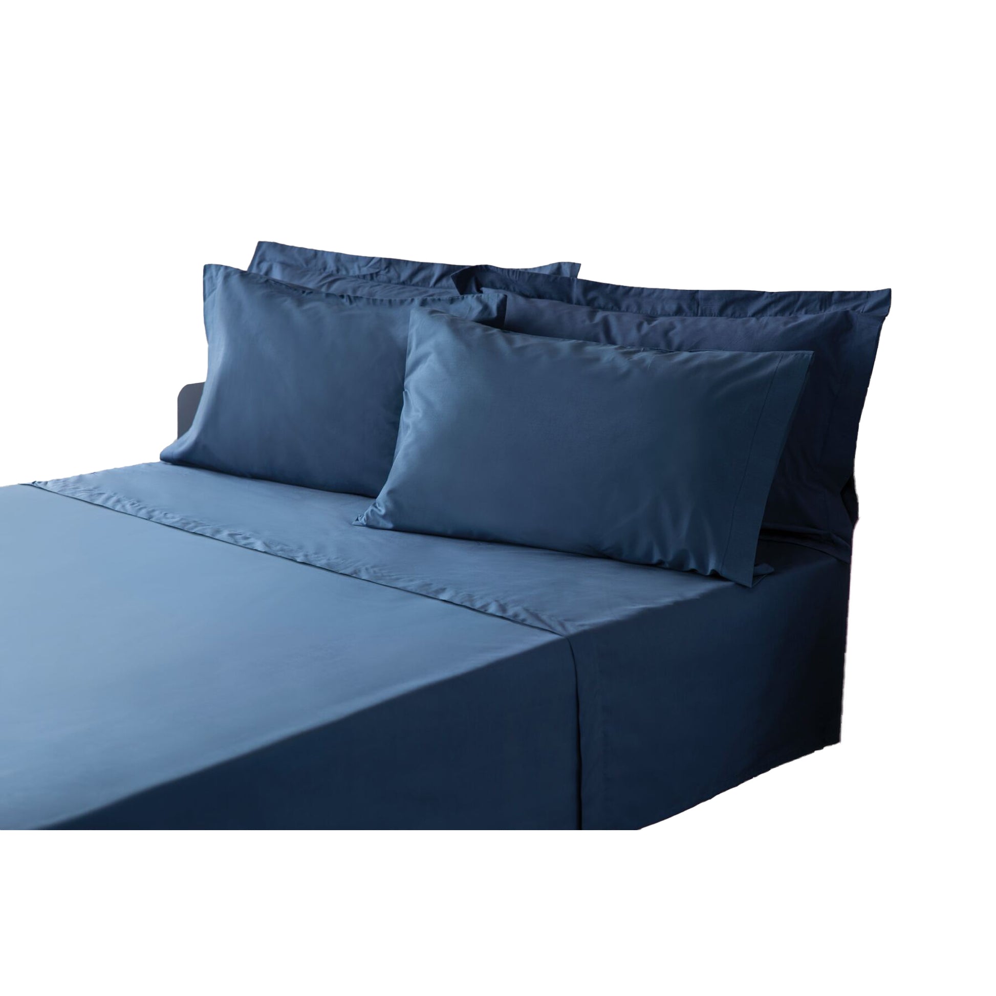 Navy - Front - Belledorm Polycotton Extra Deep Fitted Sheet