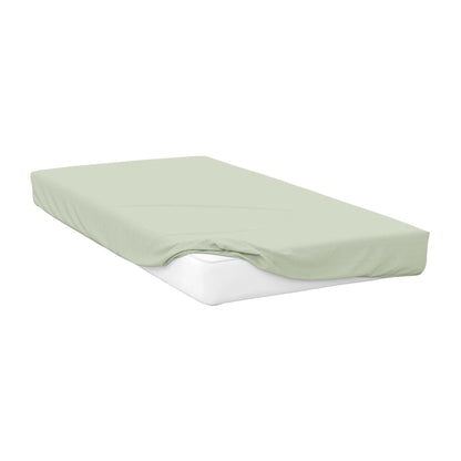Apple Green - Front - Belledorm Percale Extra Deep Fitted Sheet