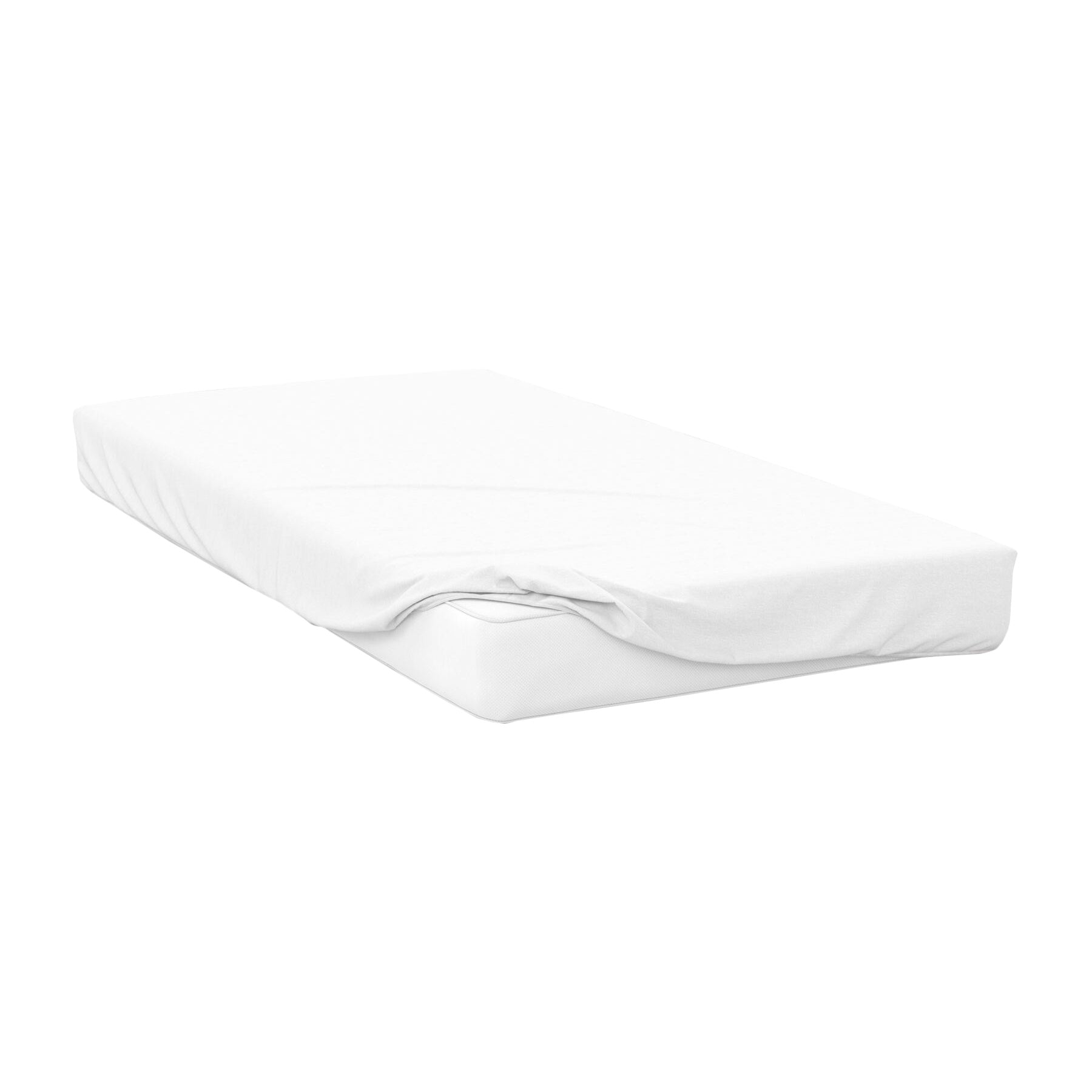White - Front - Belledorm Percale Extra Deep Fitted Sheet
