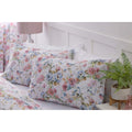 White-Pink-Blue - Side - Belledorm Secret Garden Floral Duvet Cover Set