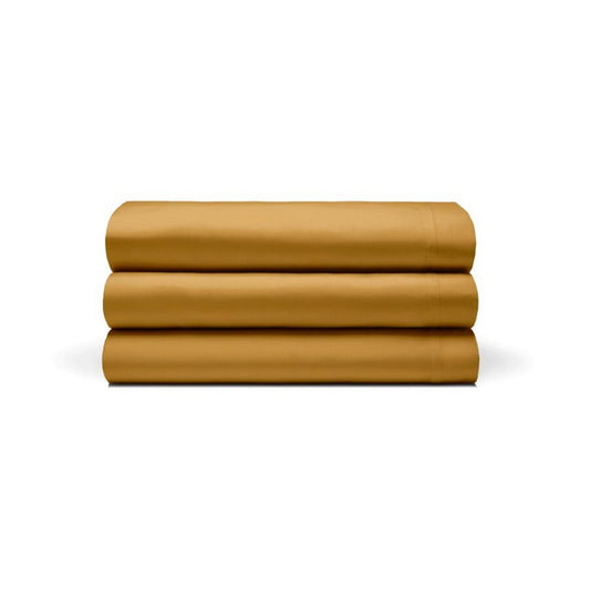Ochre - Front - Belledorm Egyptian Cotton Blend Fitted Sheet