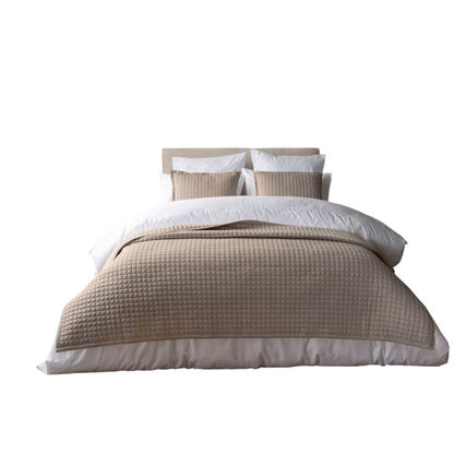 Mocha - Front - Belledorm Crompton Quilted Throw