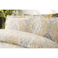 White-Grey-Oyster - Back - Belledorm Maya Paisley Duvet Cover Set