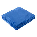 Blue - Front - Belledorm Fleece Brushed Blanket