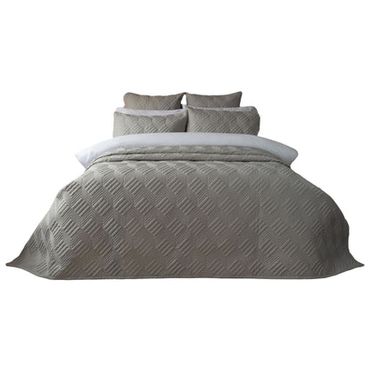 Soft Grey - Front - Belledorm Lisbon Chevron Bedspread