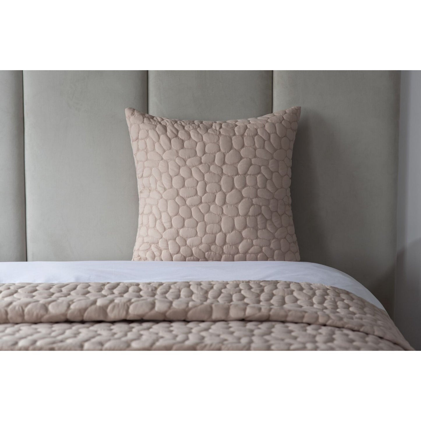 Latte - Front - Belledorm Porto Continental Pebble Pillowcase